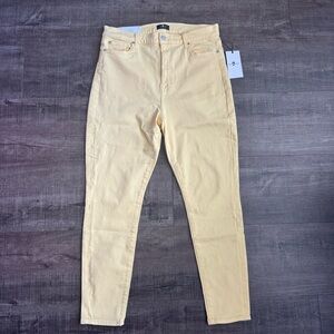7 For All Mankind Light Yellow Jeans